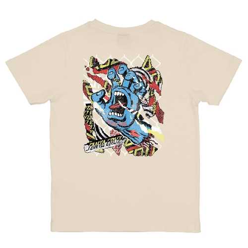 SANTA CRUZ YOUTH DAMAGED HAND TEE wax paper