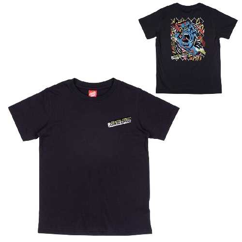 SANTA CRUZ YOUTH DAMAGED HAND TEE black