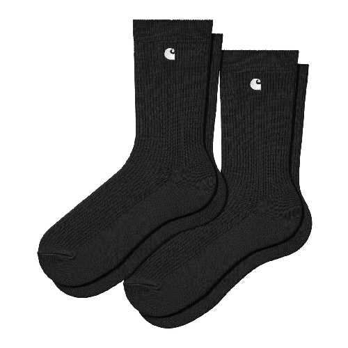 CARHARTT WIP MADISON PACK SOCKS Black white Back white