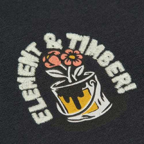 ELEMENT TIMBER FLOWER POT PO flint black