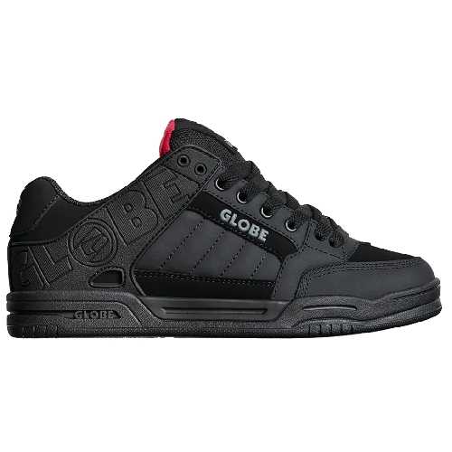 GLOBE TILT Black Red Tartan