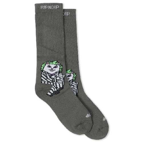 Ripndip BUG DRANK NERM SOCKS Charcoal