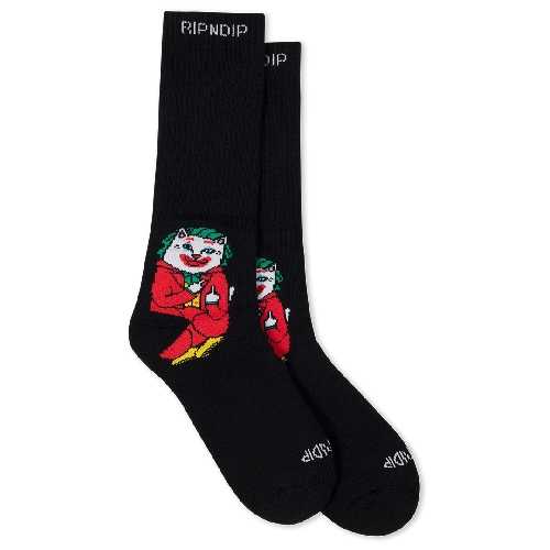 Ripndip WHY SO NERMALY SOCKS Black