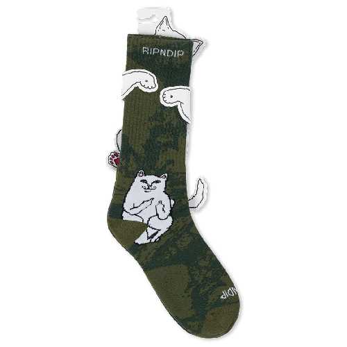 Ripndip LORD NERMAL SOCKS Forest Camo
