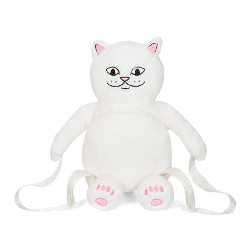 Ripndip LORD NERMAL PLUSH BACKPACK White