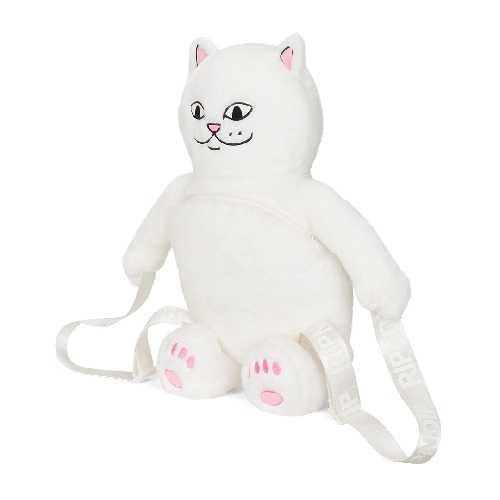 Ripndip LORD NERMAL PLUSH BACKPACK White