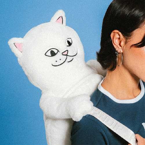 Ripndip LORD NERMAL PLUSH BACKPACK White