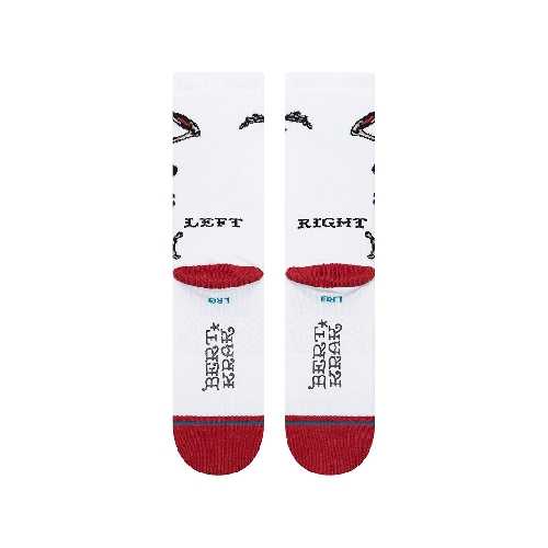 STANCE SKELETON CREW SOCK White