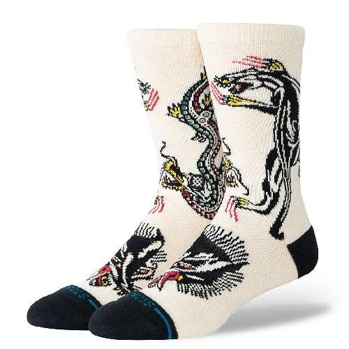 STANCE BATTLE CREW SOCK Cream
