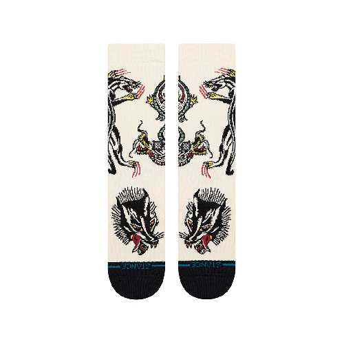STANCE BATTLE CREW SOCK Cream