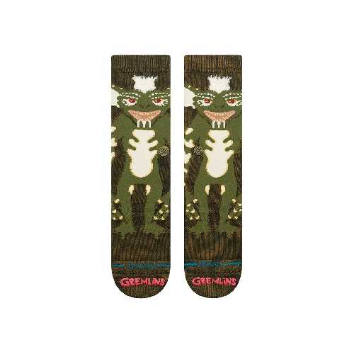 STANCE STRIPE GREMLINS CREW SOCK Dark Green