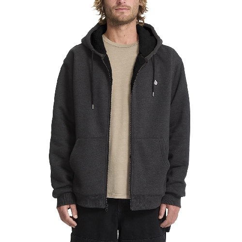 VOLCOM SINGLE STONE LINED ZIP Heather black 