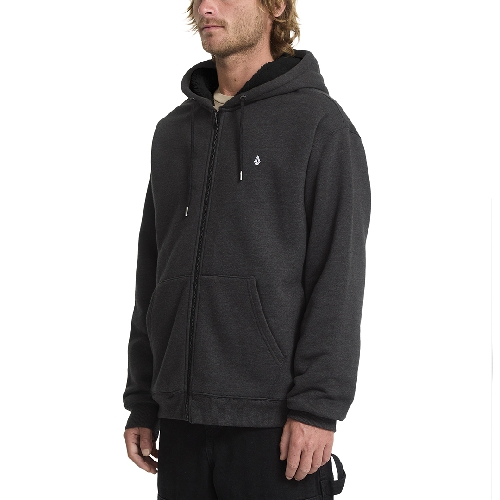 VOLCOM SINGLE STONE LINED ZIP Heather black 