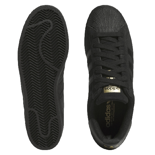 ADIDAS SUPERSTAR ADV Black Black Gold Met