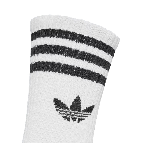 ADIDAS 3 STRIPES CREW SOCKS 3 PACK White