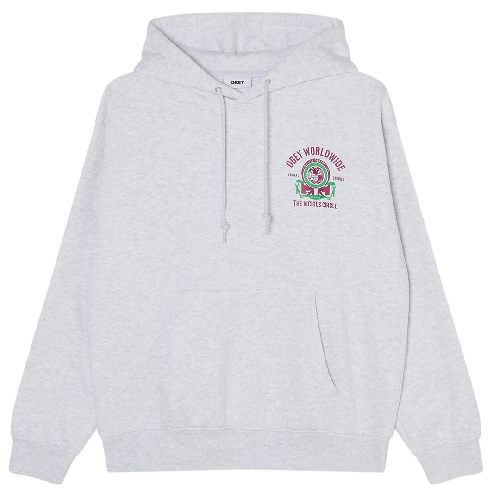 OBEY VICIOUS CIRCLE HOOD Heather grey