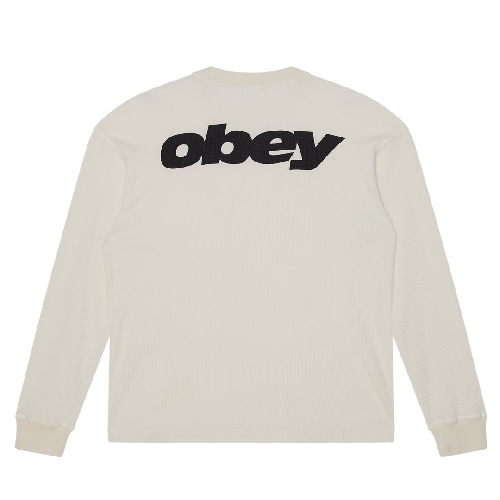 OBEY LEAGUE THERMAL LS TEE Dusty chalk