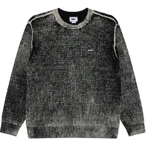 OBEY SPRAY EFFECT SWEATER Dark black multi