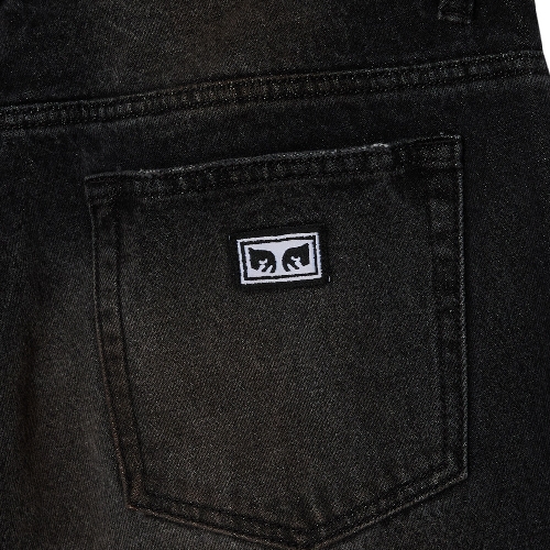 OBEY BOXCAR STRAIGHT LEG DENIM Oxidized black