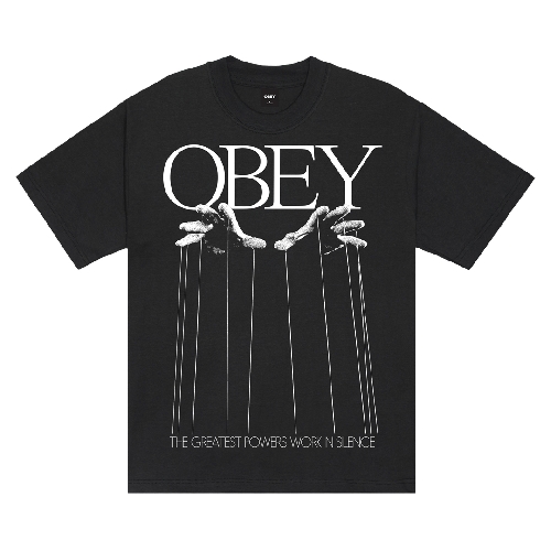 OBEY MARIONETTE TEE Vintage black