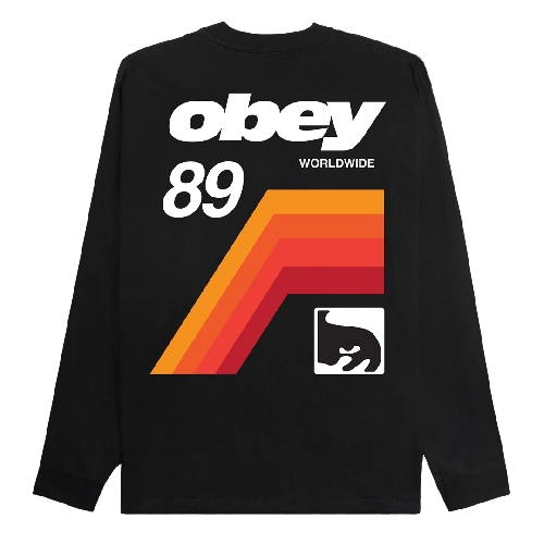 OBEY VHS LS TEE Pigment true vintage blac