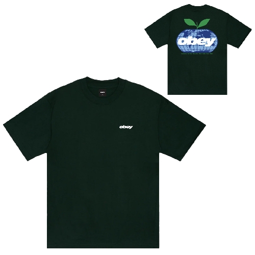 OBEY INTERCONTINENTAL TEE Forest Green