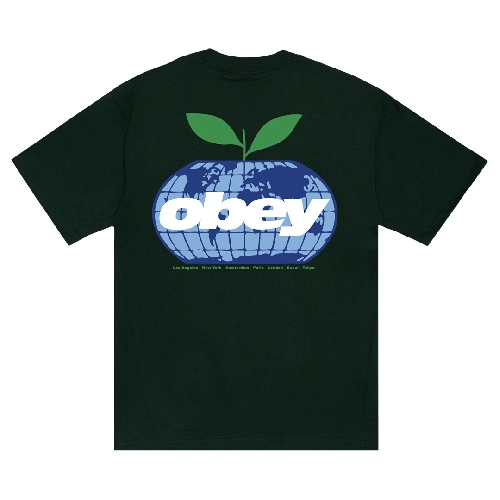 OBEY INTERCONTINENTAL TEE Forest Green