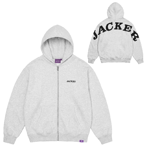 JACKER NOTORIOUS HOODIE ZIP Grey