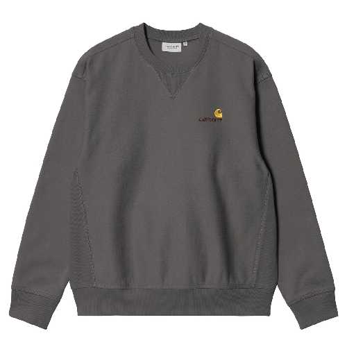 CARHARTT WIP AMERICAN SCRIPT SWEAT Graphite