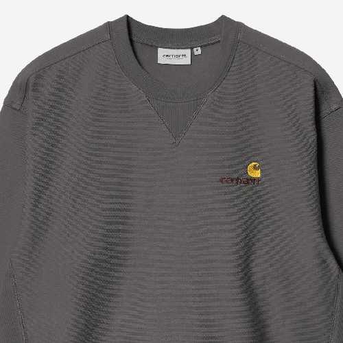 CARHARTT WIP AMERICAN SCRIPT SWEAT Graphite