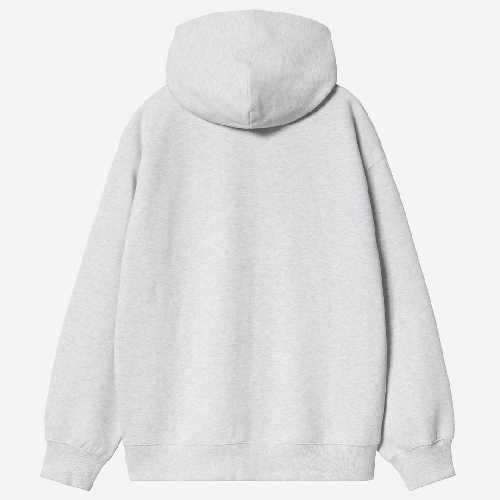 CARHARTT WIP HOODED WIP SWEAT JACKET Ash Heather stone washed