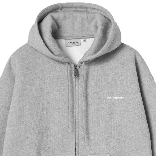 CARHARTT WIP HOODED EBBERT JACKET Grey Heather White