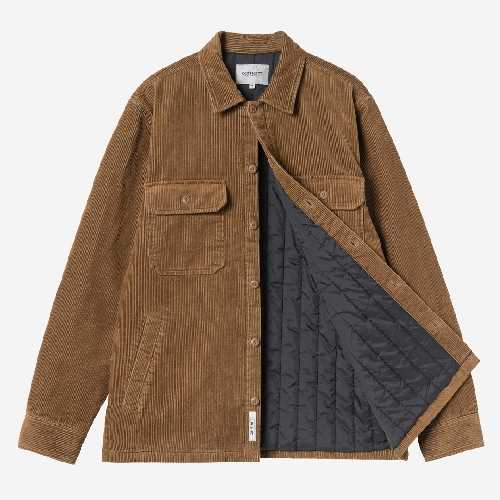 CARHARTT WIP WHITSOME SHIRT JAC WIP H Brown