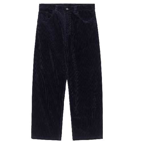 CARHARTT WIP BRANDON CORD PANT Dark Navy rinsed