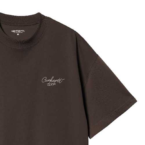 CARHARTT WIP SIGNATURE SCRIPT TSHIRT Tobacco Natural
