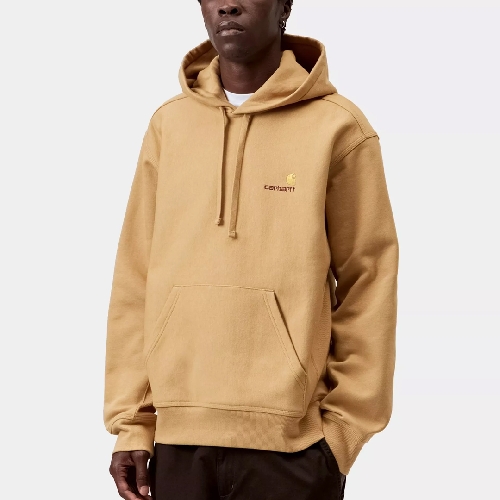 CARHARTT WIP HOODED AMERICAN SCRIPT SWEAT WIP Dusty H