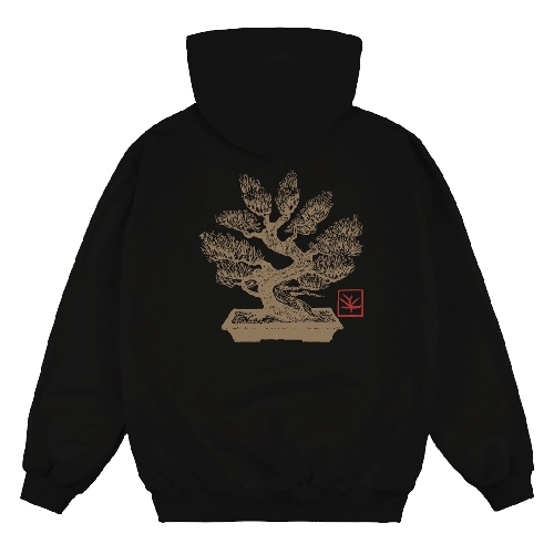 MAGENTA BONSAI HOODIE Black