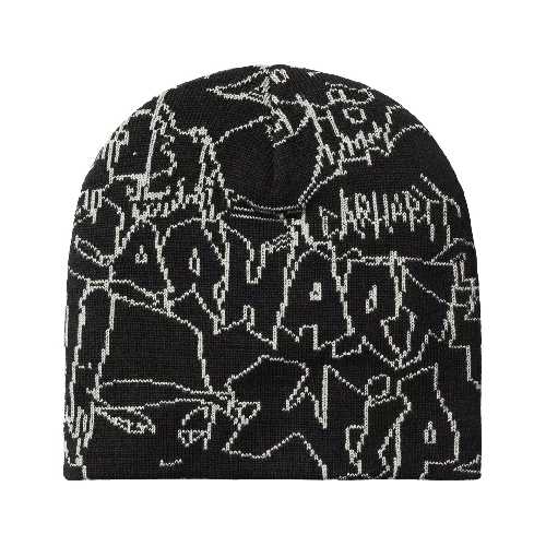 CARHARTT WIP BLINKERFLUID BEANIE Black Wax