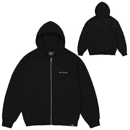 JACKER NOTORIOUS HOODIE ZIP Black