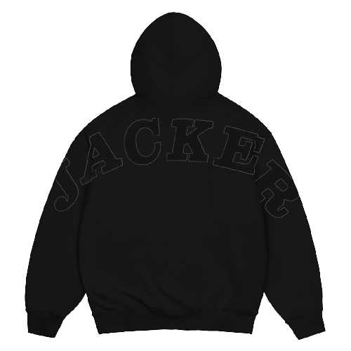JACKER NOTORIOUS HOODIE ZIP Black