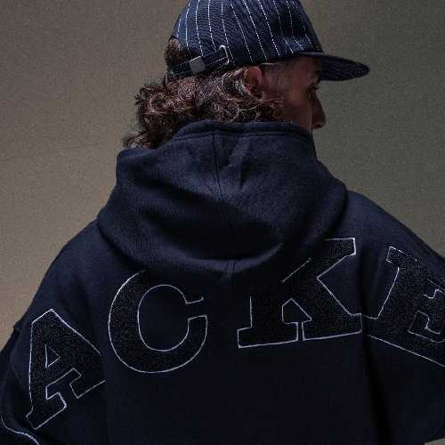 JACKER NOTORIOUS HOODIE ZIP Black