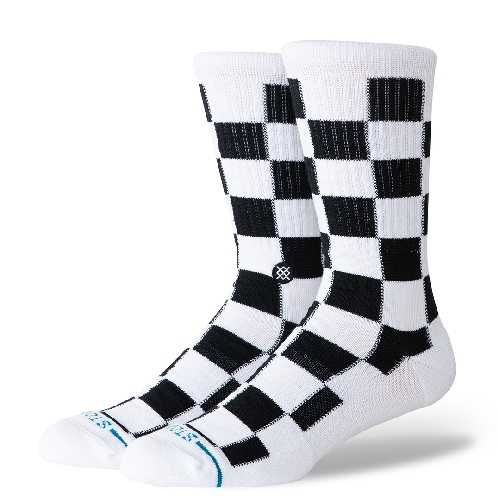 STANCE DANCE FLOOR CREW SOCK white