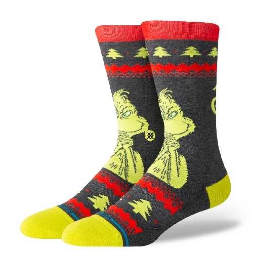 STANCE GRINCH SWEATER CREW SOCK Black