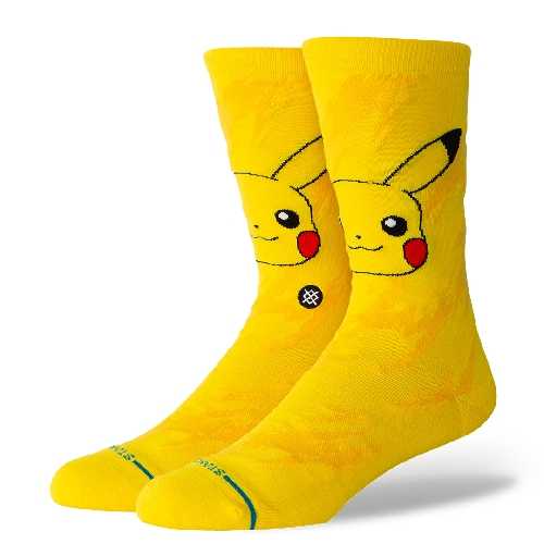 STANCE PIKACHU BOLT CREW SOCK Yellow