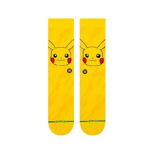 STANCE PIKACHU BOLT CREW SOCK Yellow
