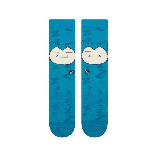 STANCE SNORLAX SLEEPY CREW SOCK Teal STANCE SNORLAX SLEEPY CREW SOCK Teal
