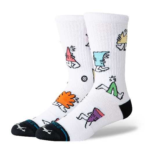 STANCE SHAPE SHIFTER CREW SOCK White