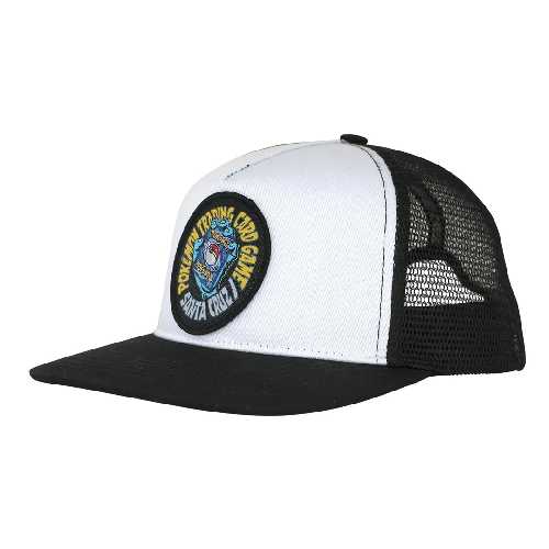 SANTA CRUZ YOUTH POKEMON TCG HAND TRUCKER CAP White black