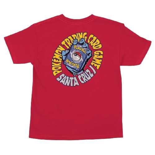 SANTA CRUZ YOUTH POKEMON TCG HAND SS TEE Red