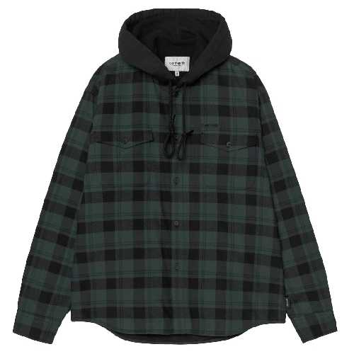 CARHARTT WIP COBRIN SHIRT JAC Cobrin Check Dark Scarab
